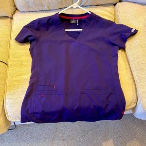 Med Couture purple scrub top medium